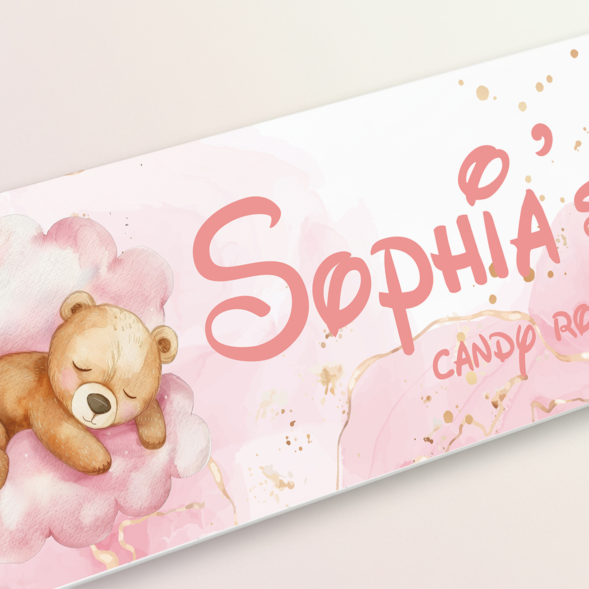 1pc Custom Bear Name/Text Acry - Baby Nursery Wall review and price